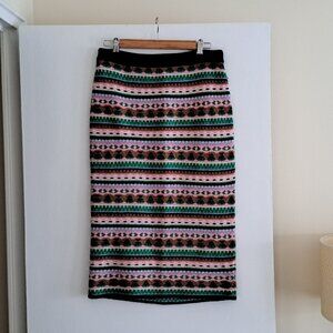 J. Crew Multicolor Striped Pencil Skirt